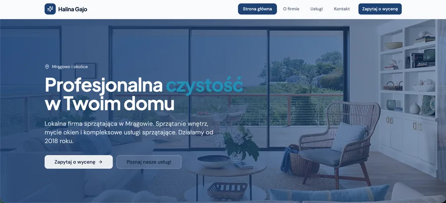 Demo · Strona firmowa – realizacja Endora